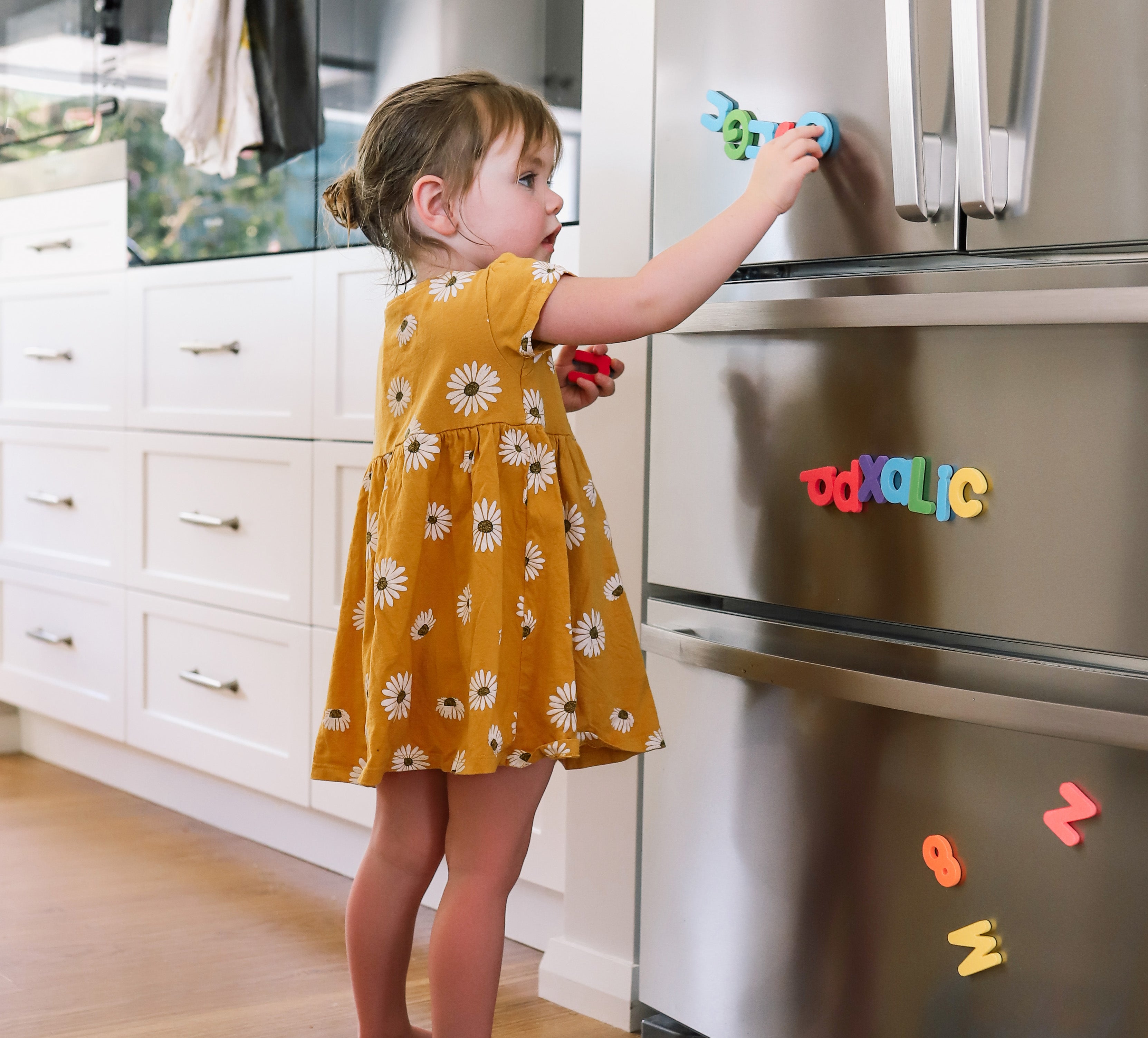 Curious Columbus Magnetic Letters and Numbers – 115 Piece Alphabet & Number Magnet Set
