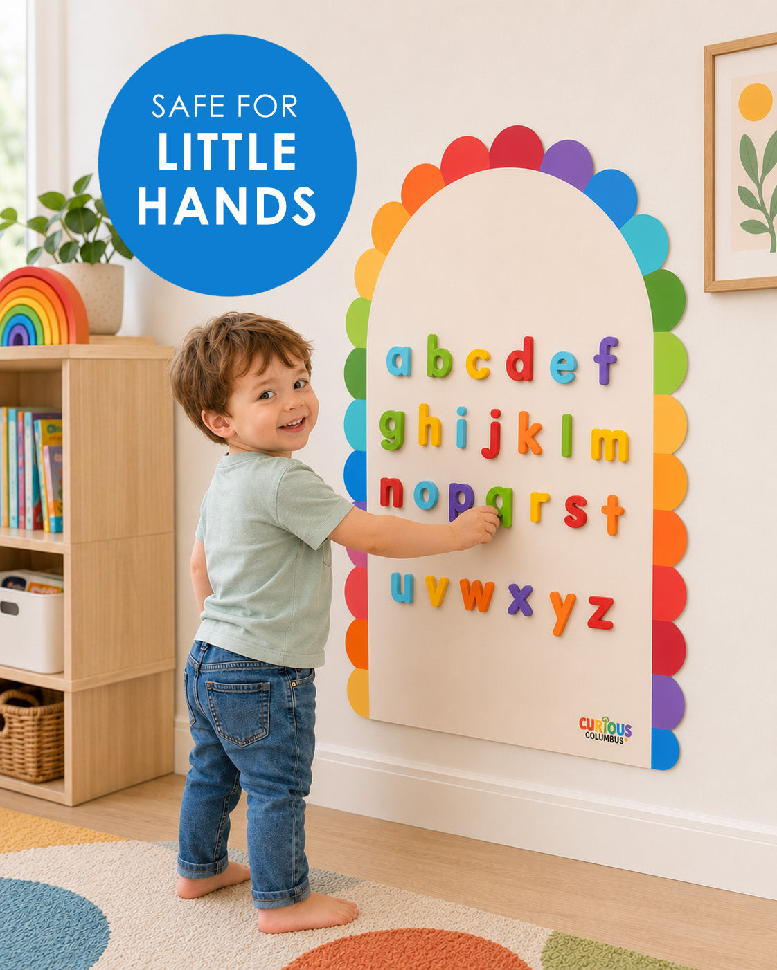 Curious Columbus Magnetic Wall Decal - Peel & Play Design