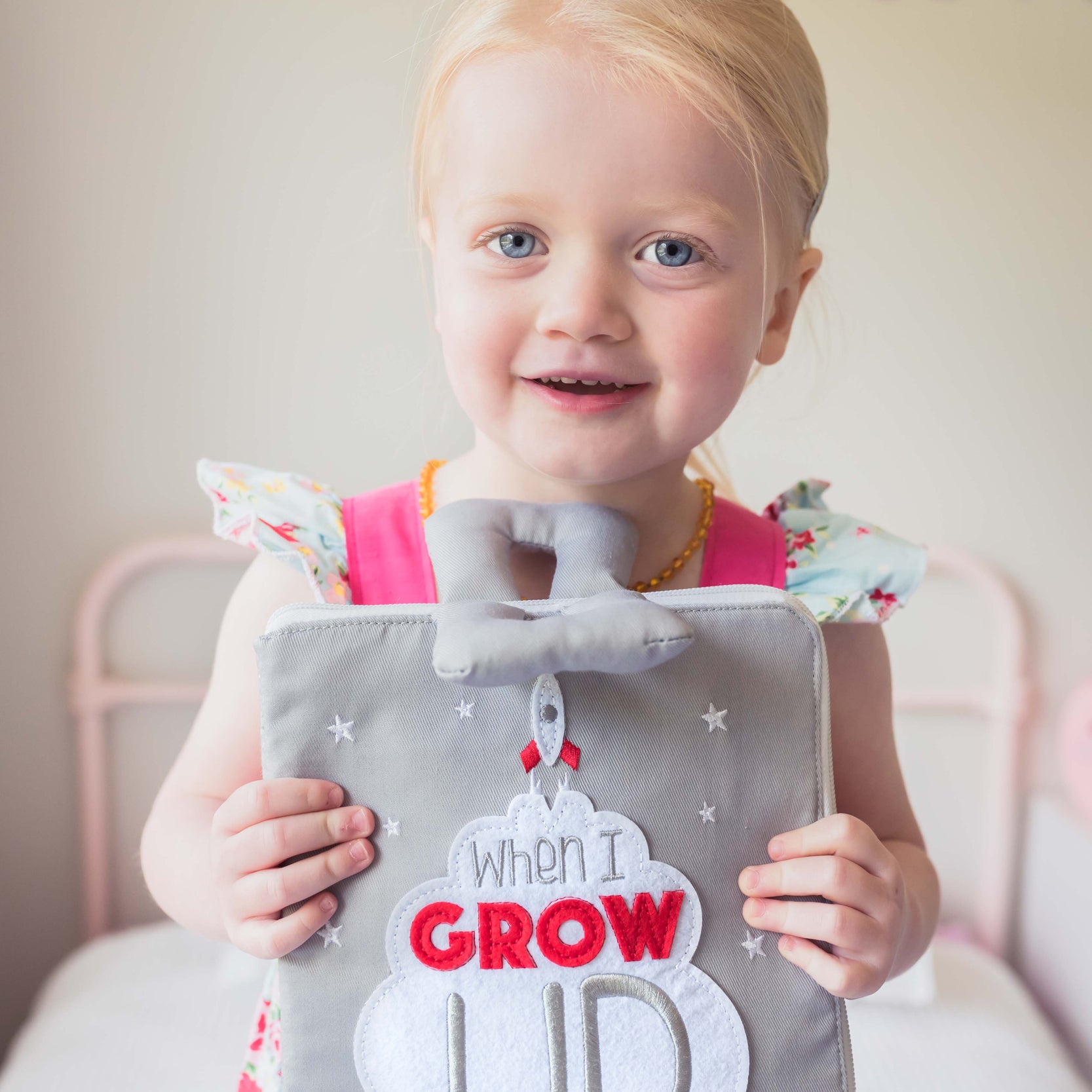 Curious Columbus Fabric Activity Book – When I Grow Up – Interactive Soft People & Professions Book
