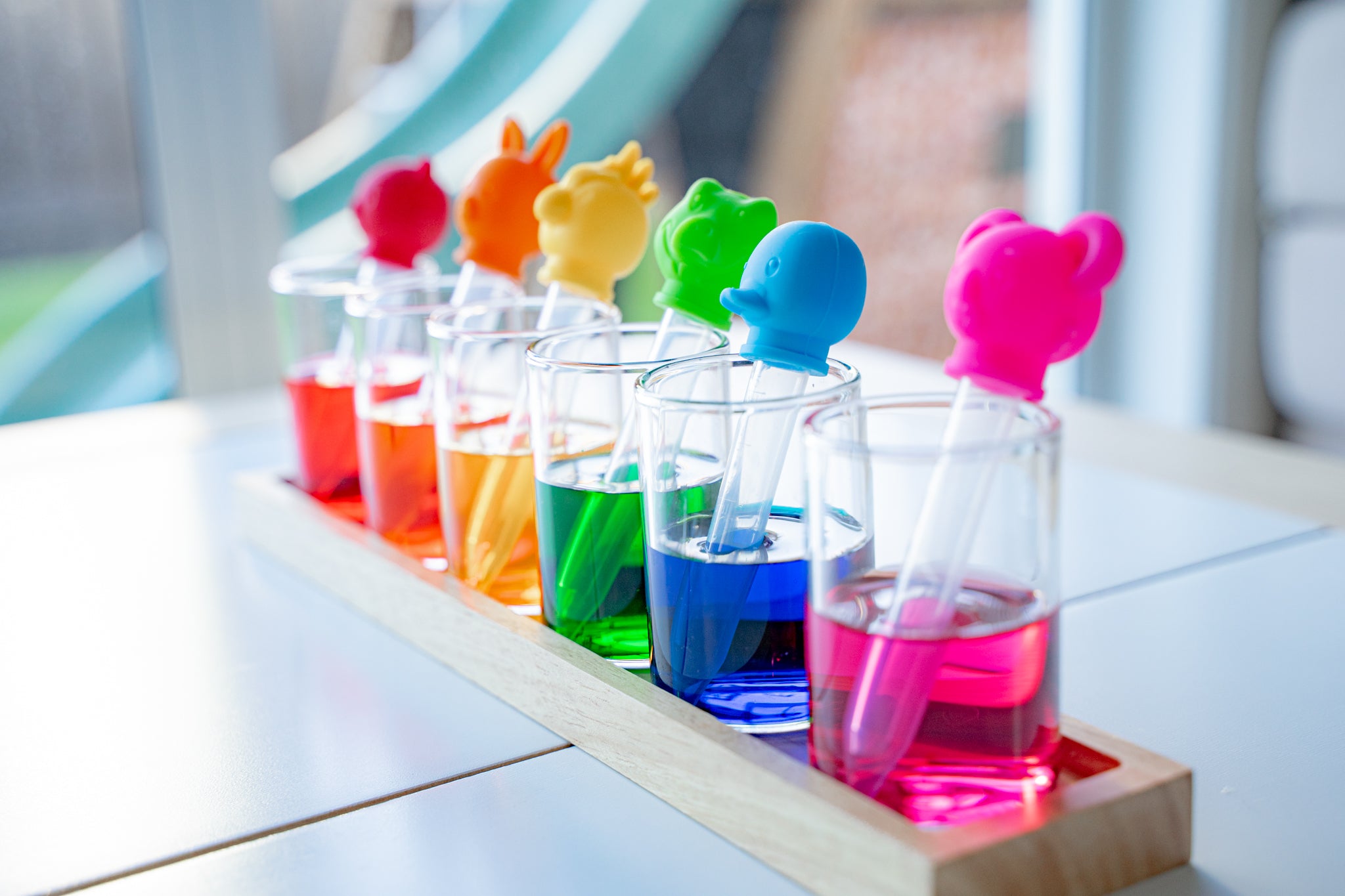 Curious Columbus Silicone Animal Pipette Droppers – 6 Pack Fine Motor Skills Set