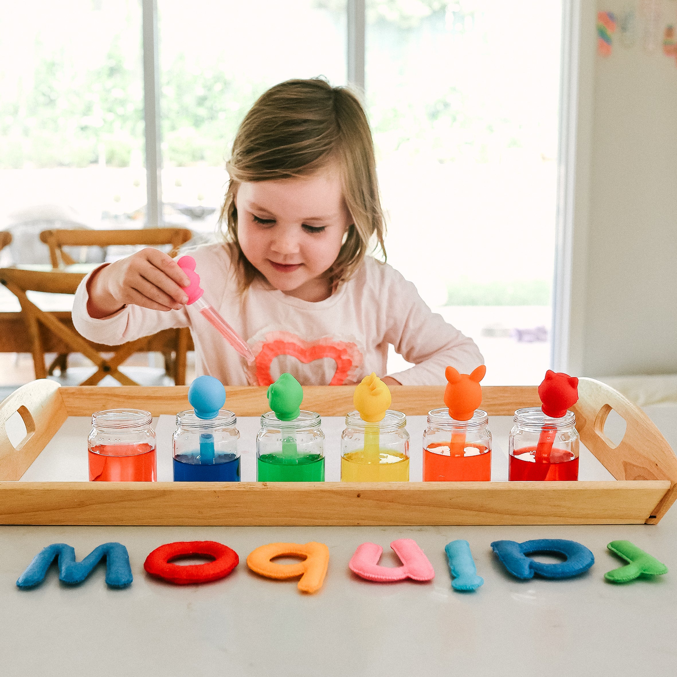 Curious Columbus Silicone Animal Pipette Droppers – 6 Pack Fine Motor Skills Set
