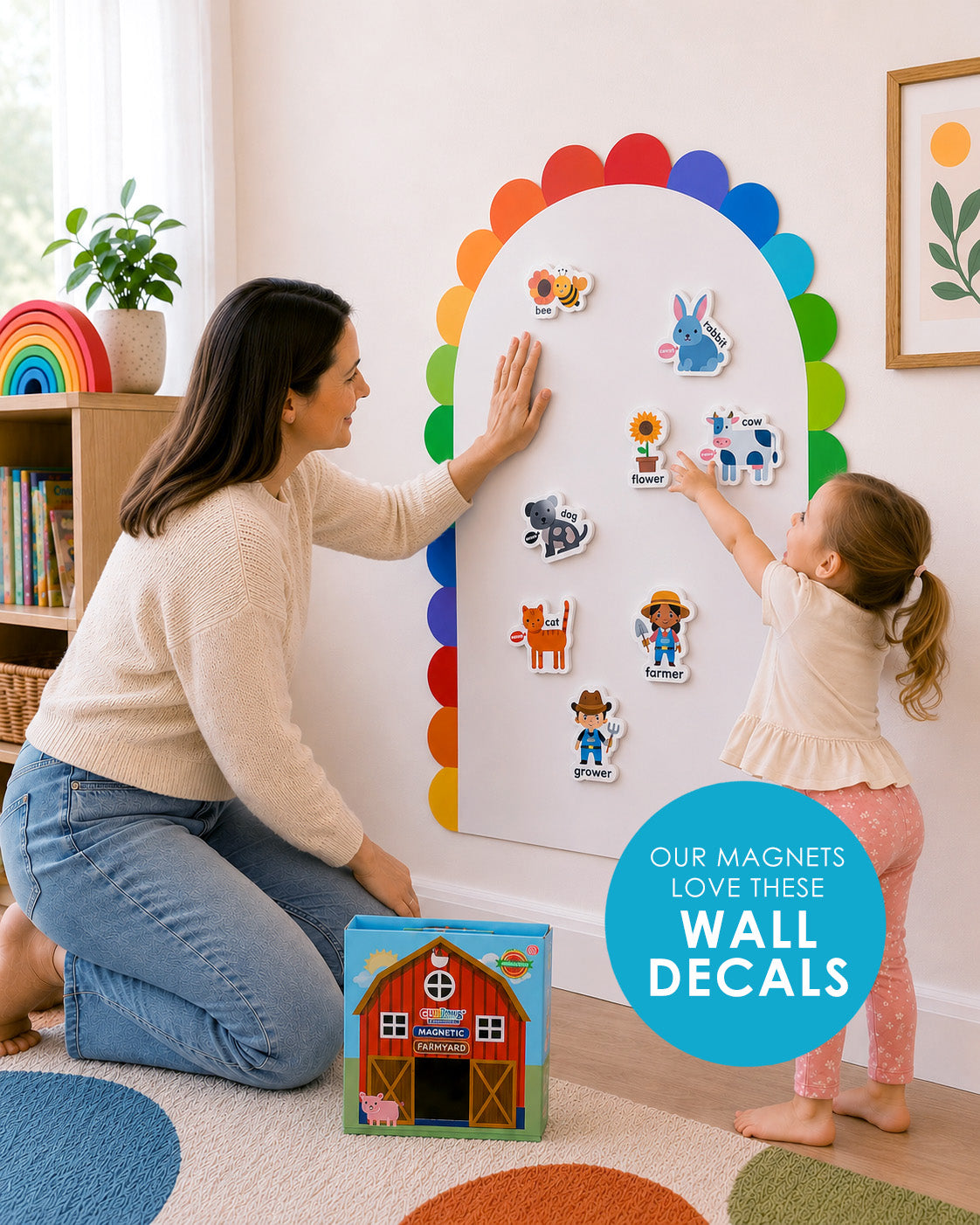 Curious Columbus Magnetic Wall Decal - Peel &amp; Play Design