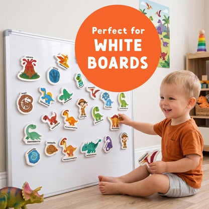 Curious Columbus Magnetic Dinosaurs – 25 Piece Magnetic Play Set