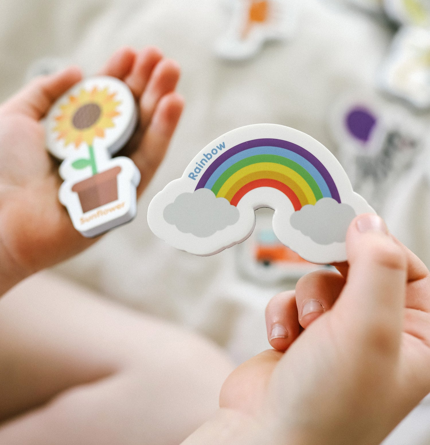 Curious Columbus Magnetic Objects and Letters – 78 Piece Alphabet &amp; Object Magnet Set