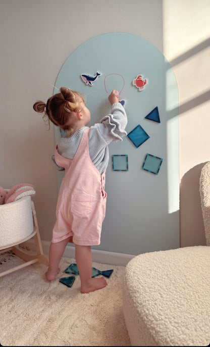 Curious Columbus Magnetic Sea Creatures and Letters – 52 Piece Alphabet &amp; Ocean Magnet Set