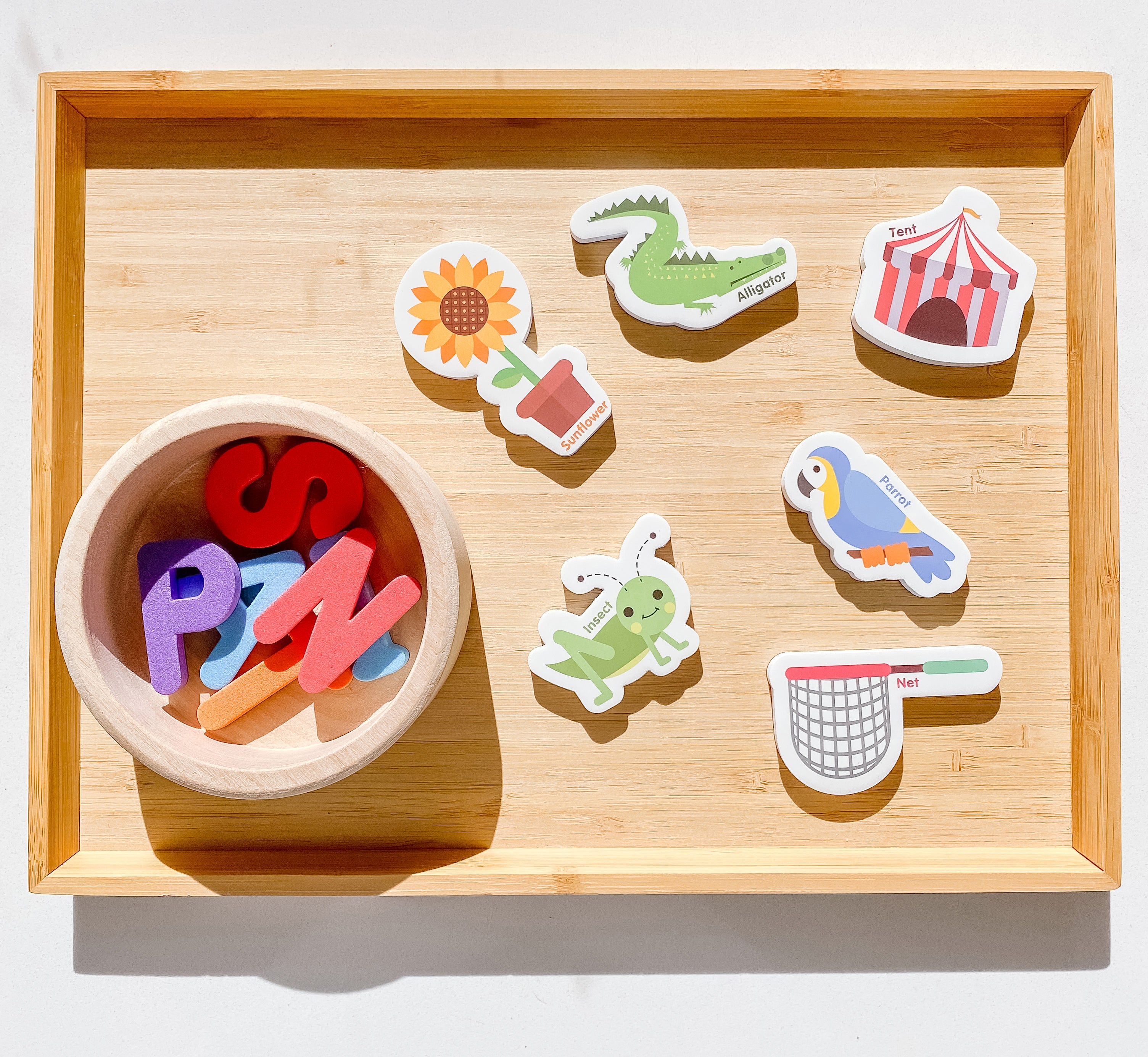 Curious Columbus Magnetic Objects and Letters – 78 Piece Alphabet &amp; Object Magnet Set