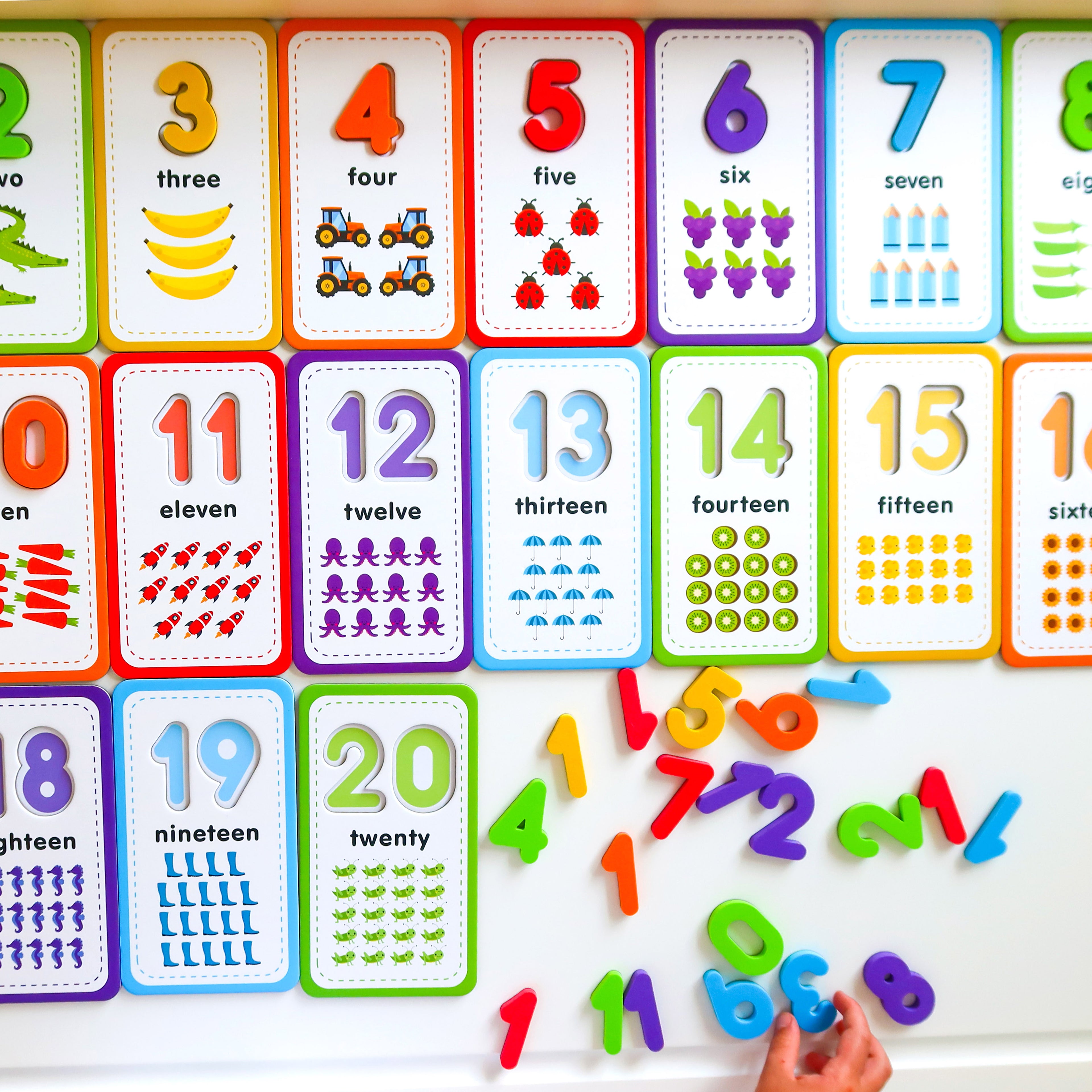 Curious Columbus Flashcards &amp; 123 Magnetic Numbers – Counting &amp; Number Learning Set