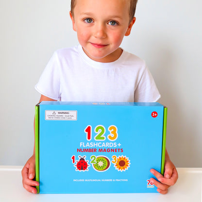 Curious Columbus Flashcards &amp; 123 Magnetic Numbers – Counting &amp; Number Learning Set