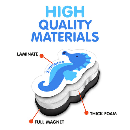 Curious Columbus Magnetic Animals and Letters – 52 Piece Alphabet &amp; Animal Magnet Set