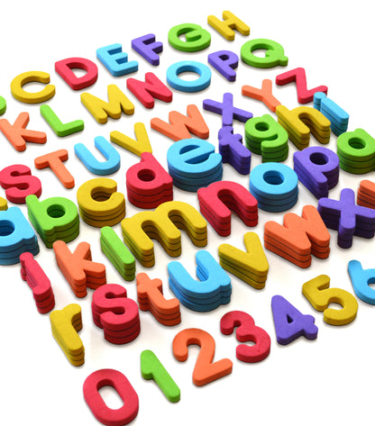 Curious Columbus Magnetic Letters and Numbers – 115 Piece Alphabet &amp; Number Magnet Set