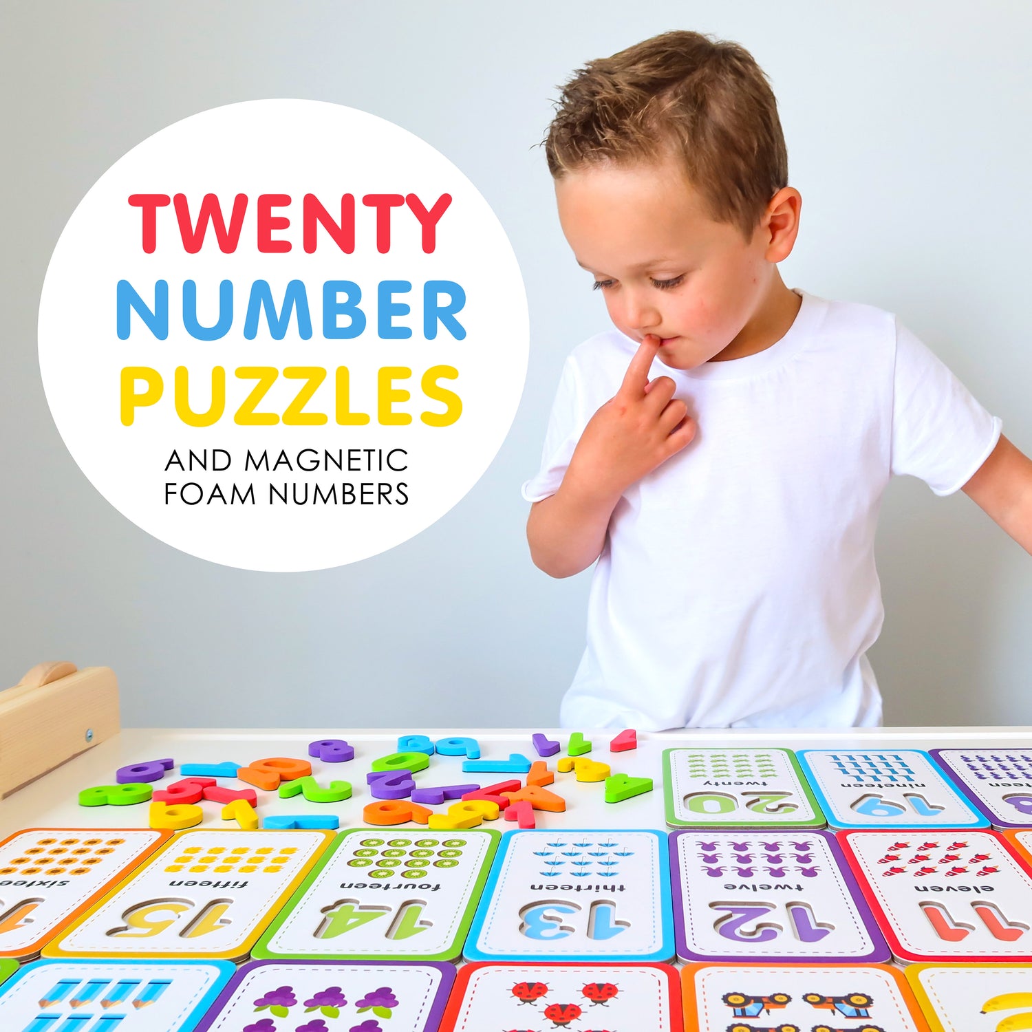 Curious Columbus Flashcards &amp; 123 Magnetic Numbers – Counting &amp; Number Learning Set