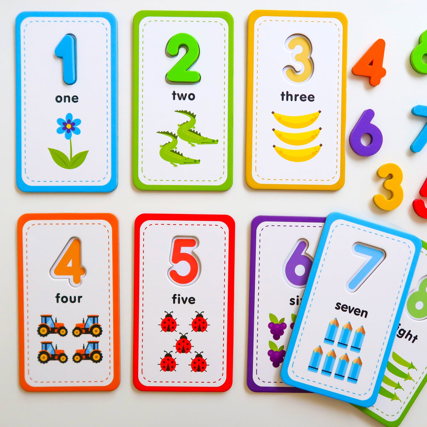 Curious Columbus Flashcards &amp; 123 Magnetic Numbers – Counting &amp; Number Learning Set