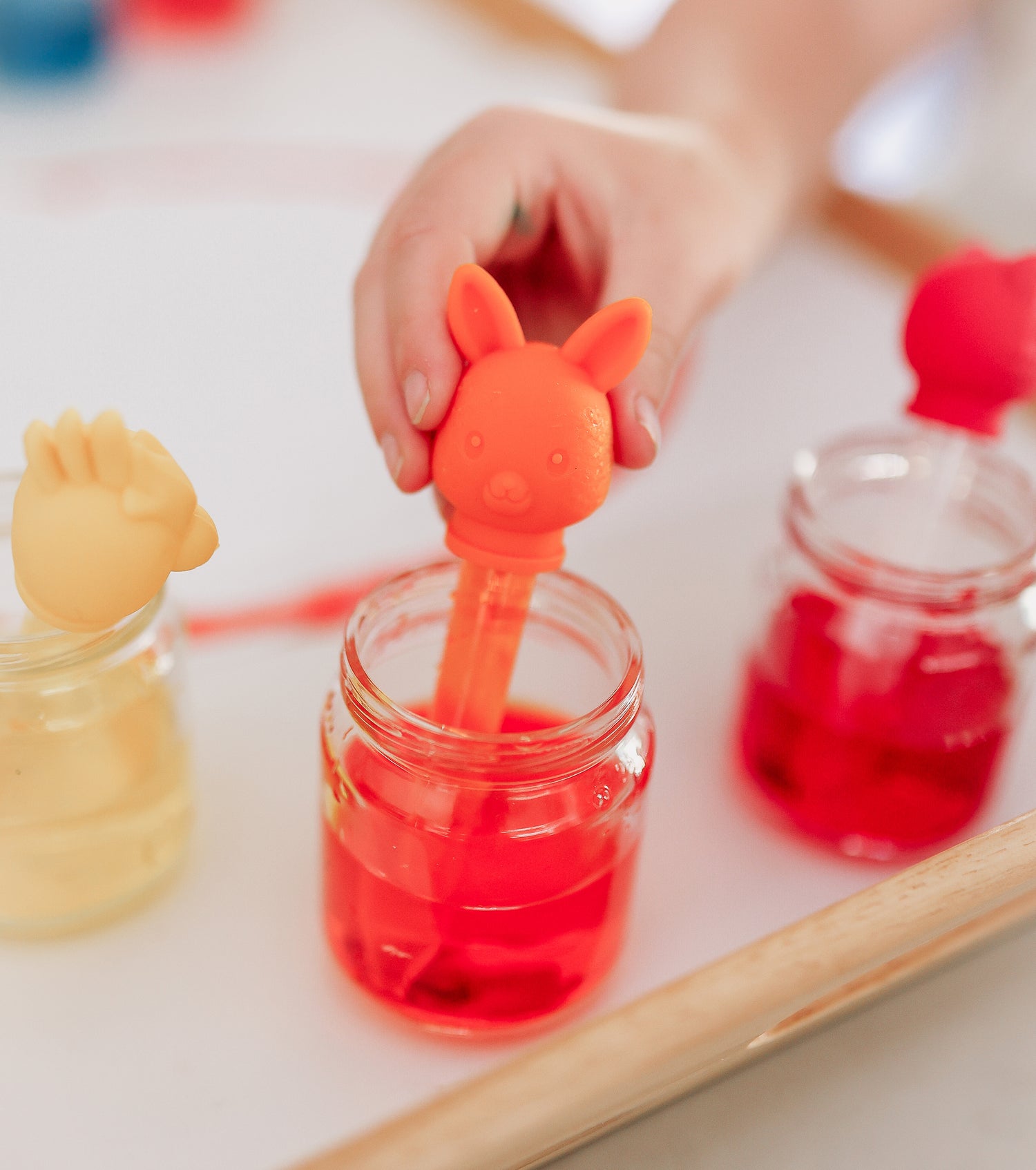 Curious Columbus Silicone Animal Pipette Droppers – 6 Pack Fine Motor Skills Set